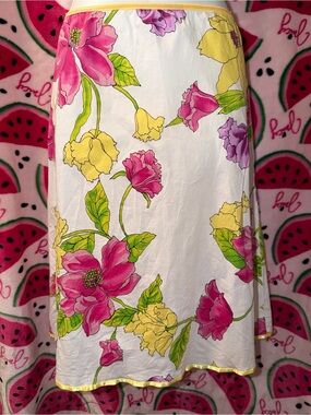 🩷 Vintage Floral Midi Skirt